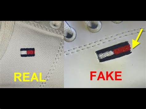 real vs fake tommy hilfiger shoes|is tommy hilfiger genuine.